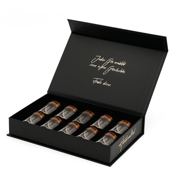 Foil Stamped Magnetic Gin Tasting Rigid Box with Insert Foil Stamped Magnetic Gin Tasting Rigid Box with Insert