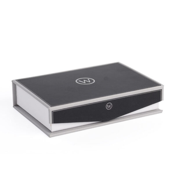 Logo Printed Rigid Watch Presentation Box with White Tray