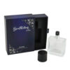 Navy Drawer Perfume Box with Ribbon Pull and Foam Insert