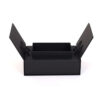Raised inner tray with ribbon stays Raised inner tray with ribbon stays