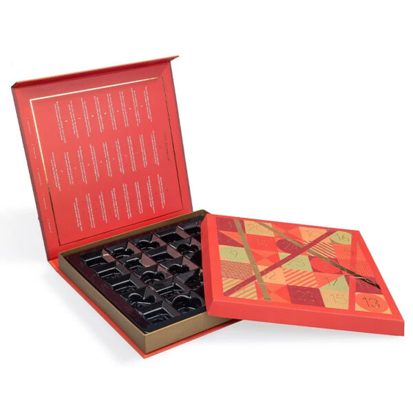 Printed Advent Calendar Chocolate Box with Blister Tray