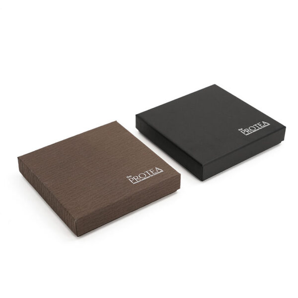 Rigid Chocolate Gift Box with Logo Printed Grid Inserts Rigid Chocolate Gift Box with Logo Printed Grid Inserts