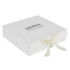 Rigid Pillow Presentation Box with Satin Ribbon Closure Rigid Pillow Presentation Box with Satin Ribbon Closure