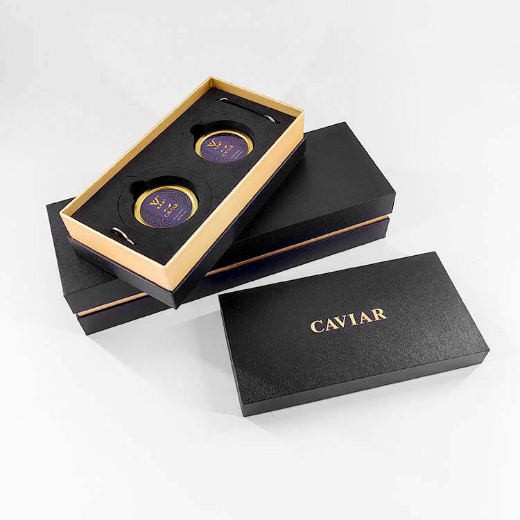 Caviar – czarne pudełka reklamowe na zamówienie